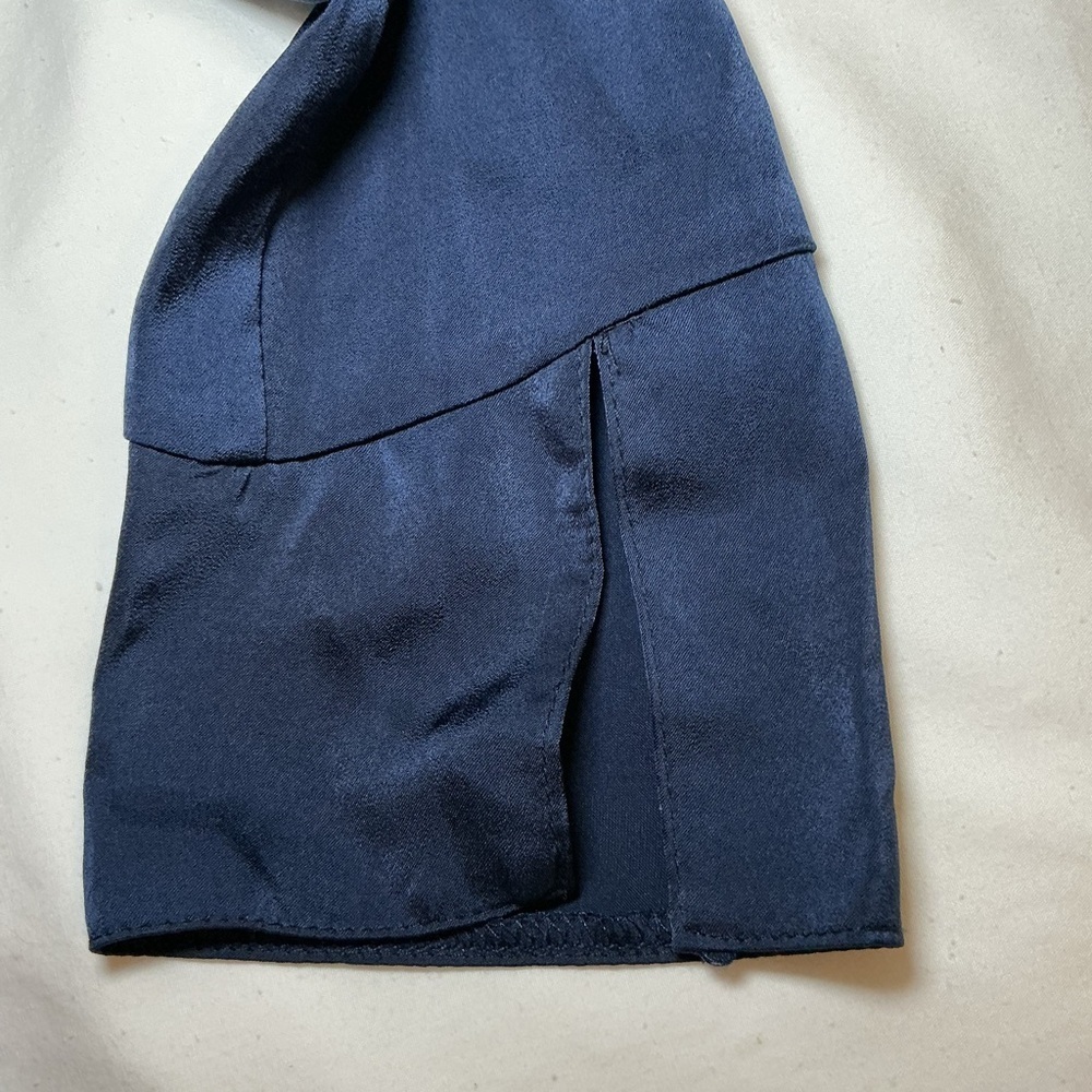 ASOS Elegant Navy Blue Women's Dress - Picture 7 of 9
